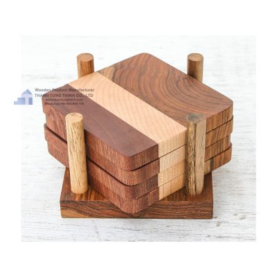 Square Wooden Coaster 6 Square Wooden Coaster