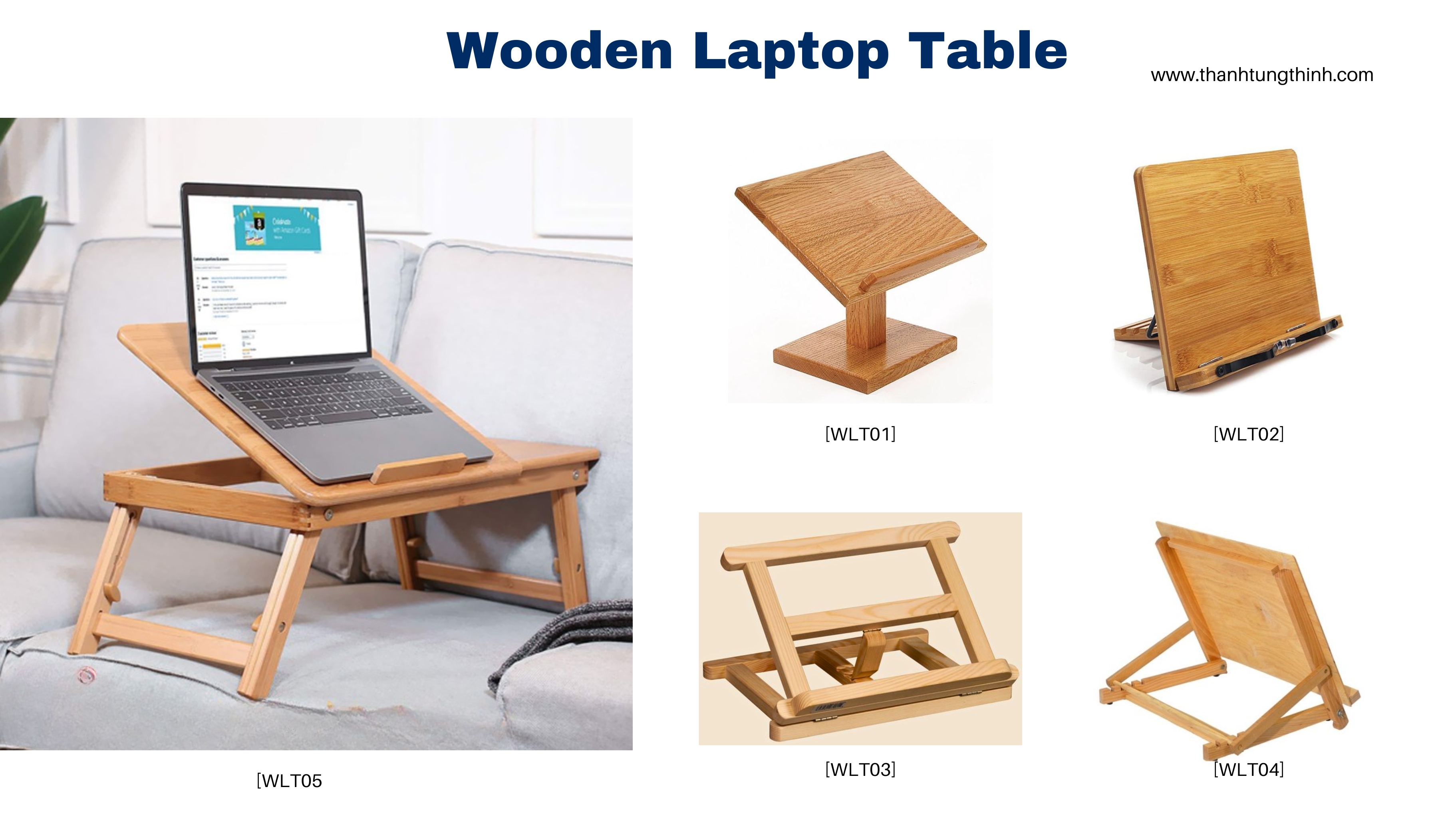 Reliable Wooden Laptop Table Manufacturer - Wholesale supplier in Vietnam