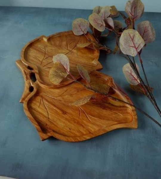 Dual Leaf tray with Buffterfly shape from manufacturer in VietNam