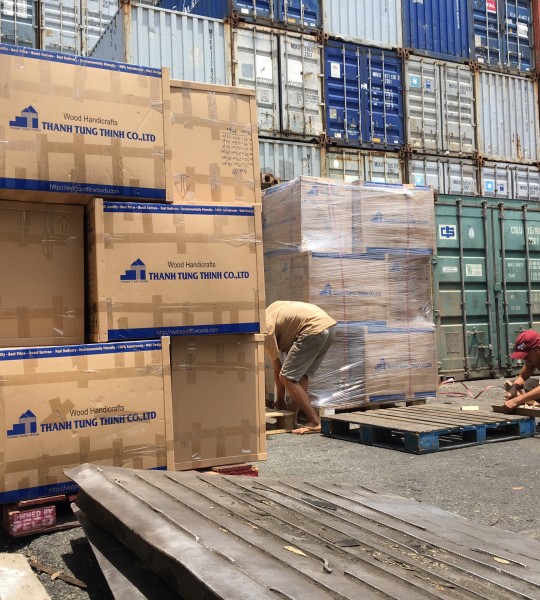 After packing and delivering, we always double-check before loading to the clients.