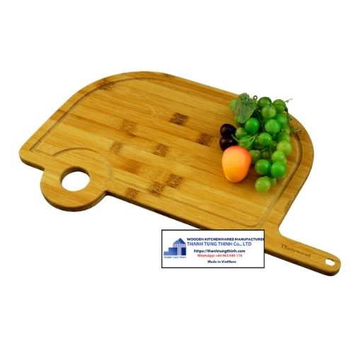 Decorative wooden cutting boards enhancing kitchen aesthetics