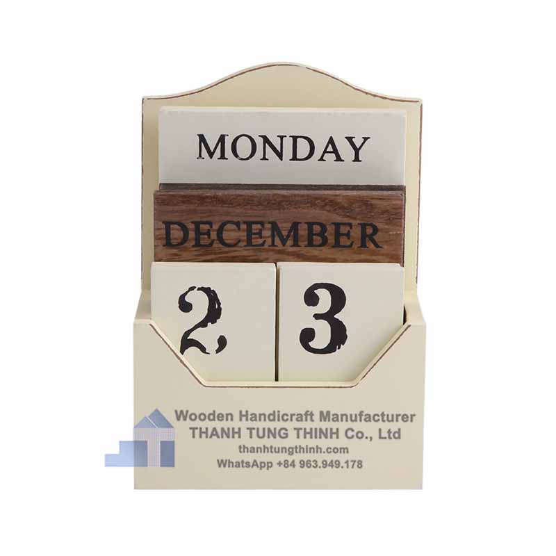 Retro Wooden Calendar Wholesaler