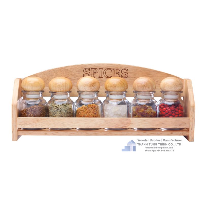 Convenient 3-tier wooden spice rack that you must have for families' kitchen