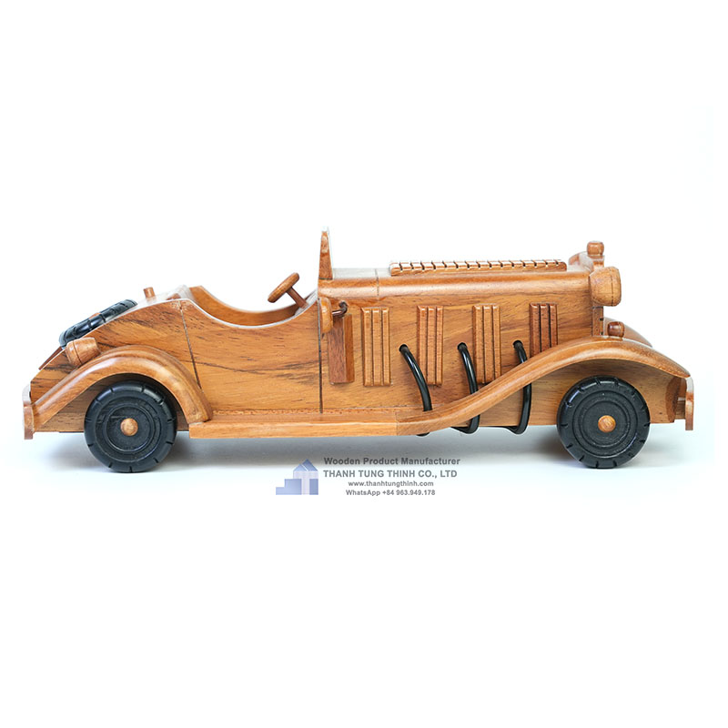 Light Brown Wooden souvenir Car New Model 2023