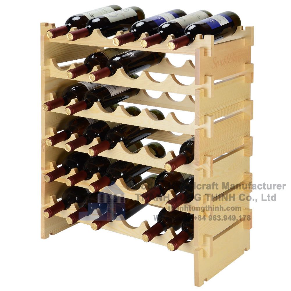 Multi-Tier Wooden Wine Rack Manufacturer