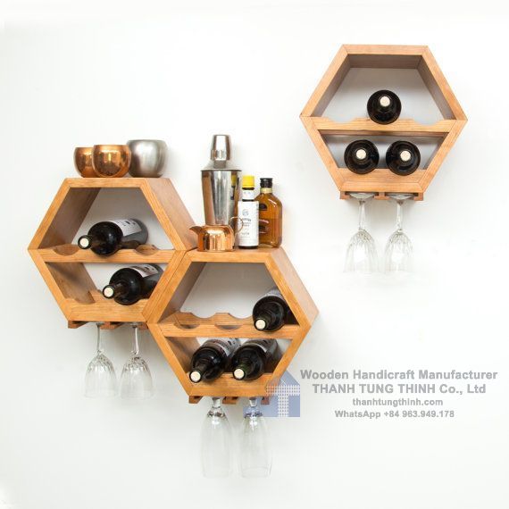 Hexagon Wooden Wine Rack Manufacturer