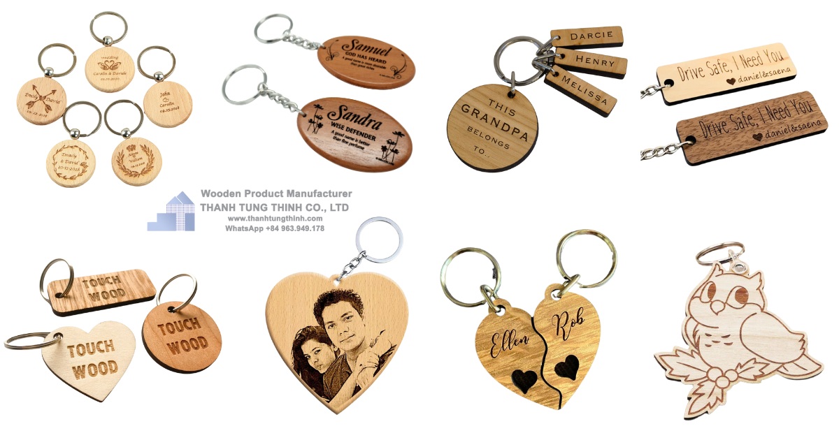 Revealing Manufacturer Wooden Keychains specializes in producing beautiful products, designed upon request