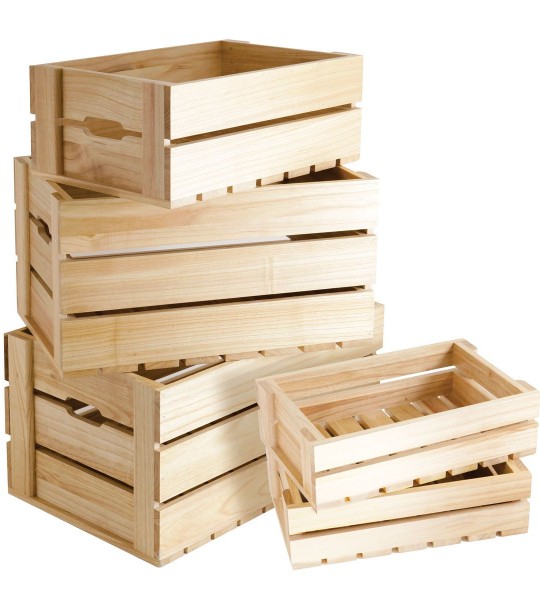 Wooden Basket Box