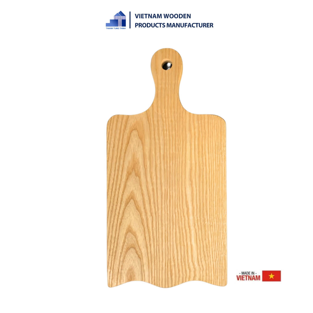 Convenient Rectangle Wooden Cutting Board With Handle [WCB013]
