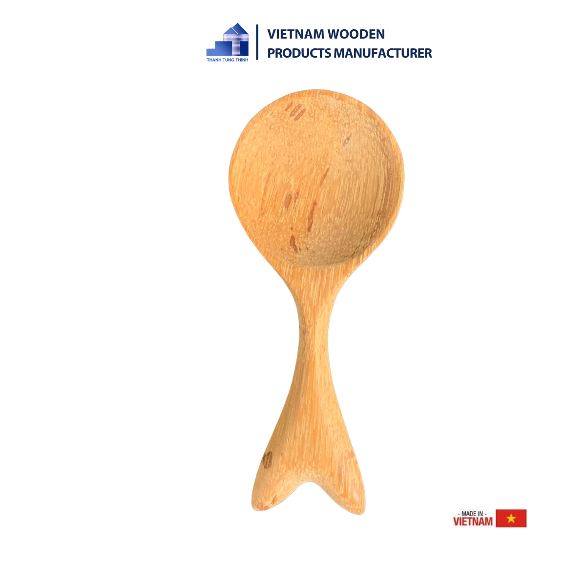 The mini dolphin-shaped wooden spoon is made from premium quality wood