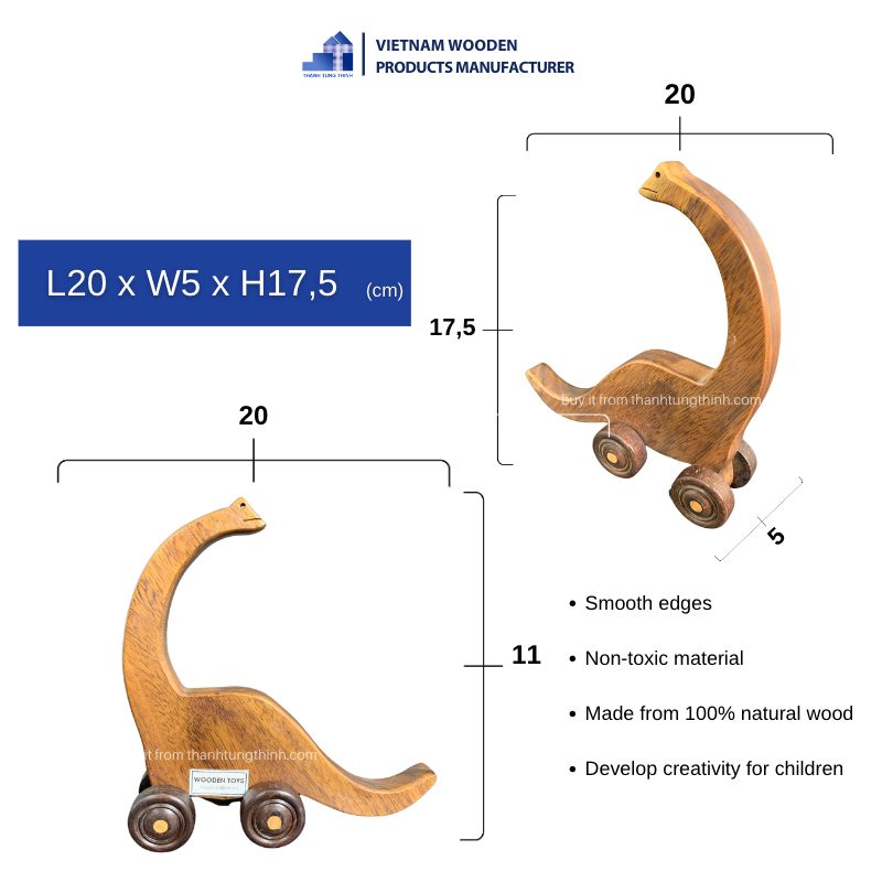 Imaginative Wooden Dinosaur toys for Babies