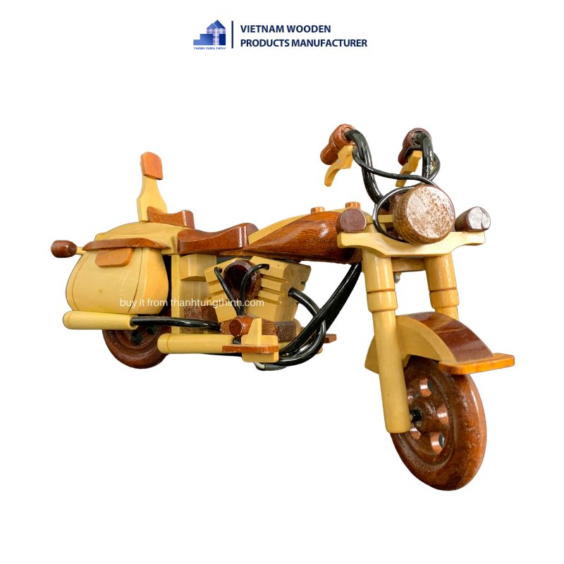 Wooden Souvenir Motorbike For Home Decor