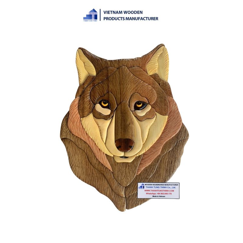Wolf Wooden Wall Plaques as a Gift