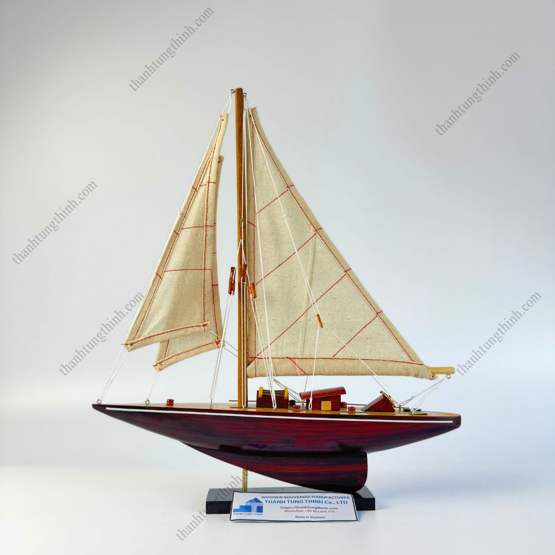 Classic Maritime Wooden Vessel Ship Model Ornament Manufacturer