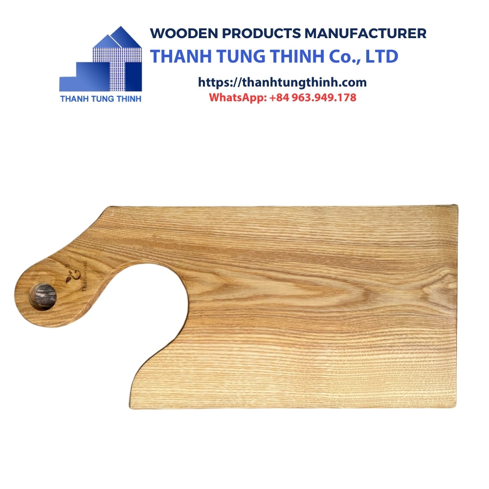 Manufacturer Wooden Cutting Board rectangular shape with handle