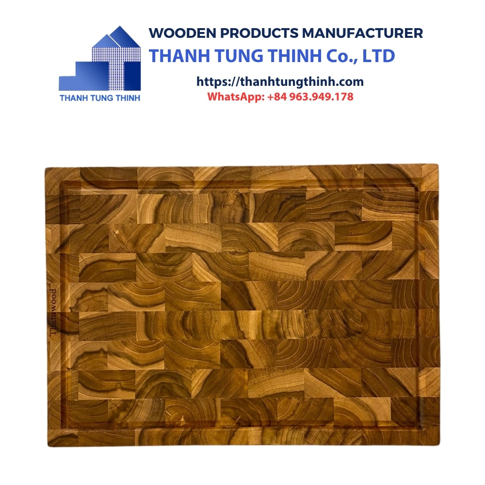 Manufacturer Wooden Cutting Board with unique rectangular design