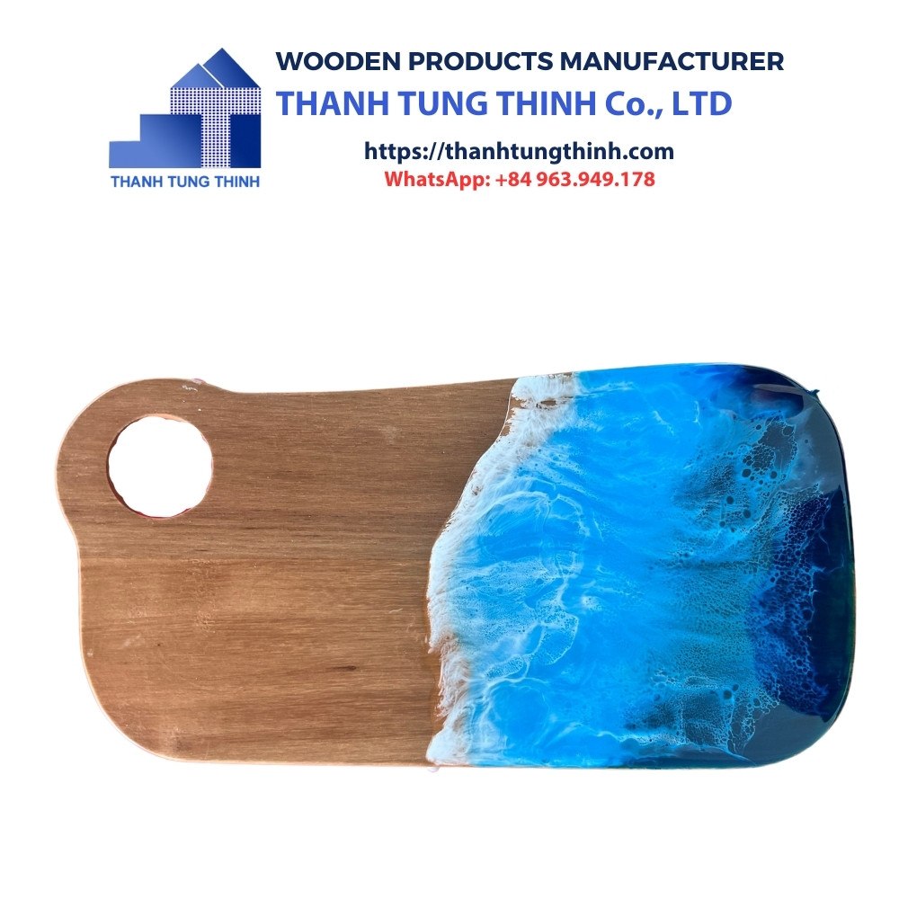 Manufacturer Wooden Cutting Board epoxy is beautiful, durable and safe to use