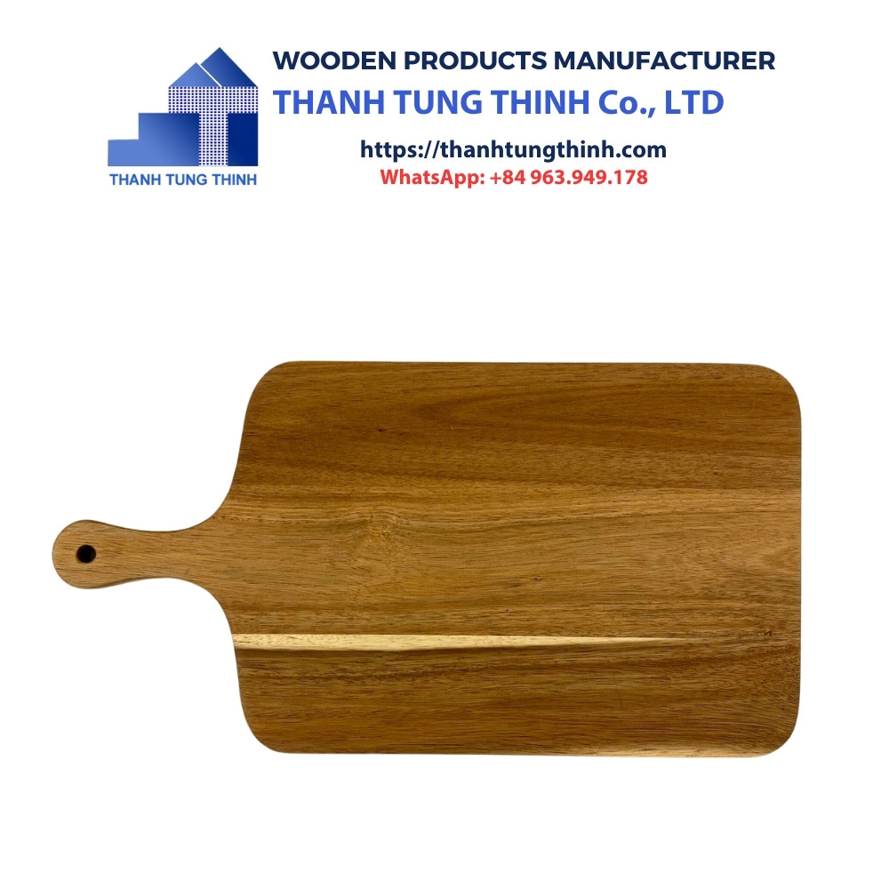 Manufacturer Wooden Cutting Board rectangular shape with convenient handle
