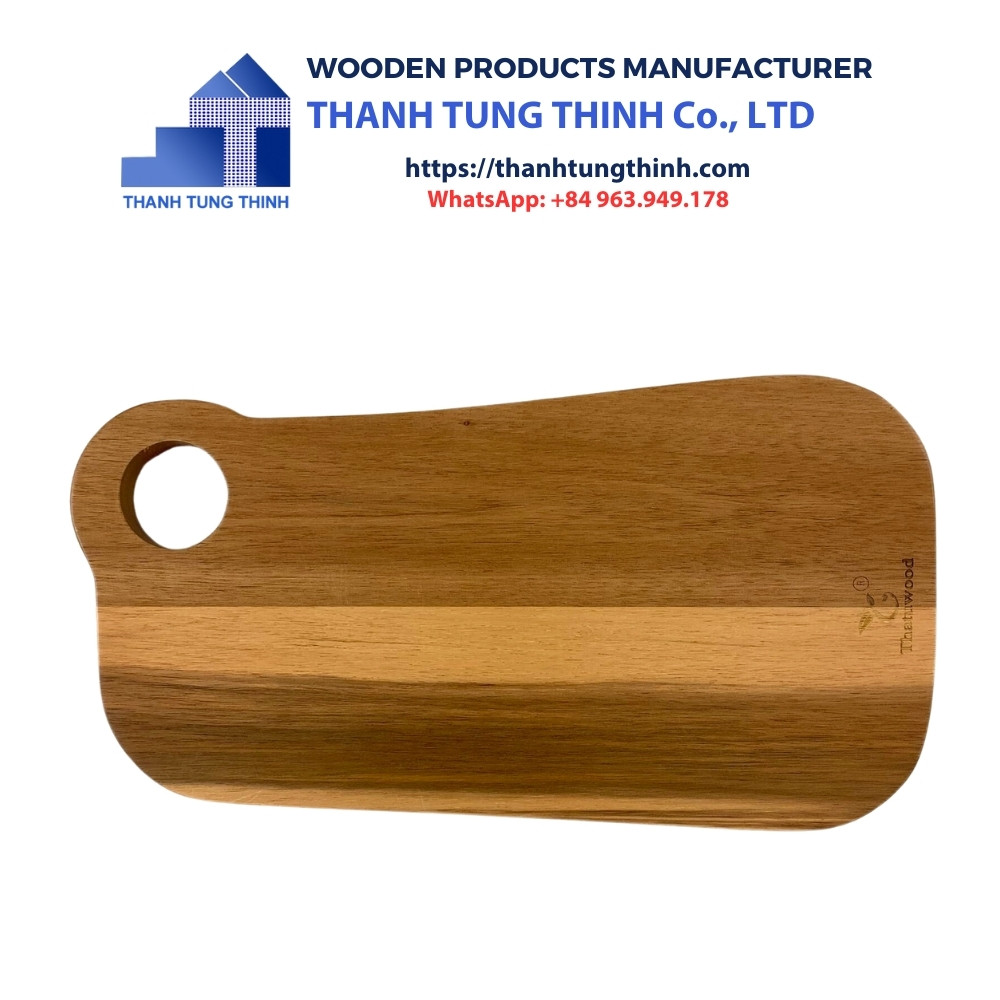 Manufacturer Wooden Cutting Board has an artistic rounded rectangular shape