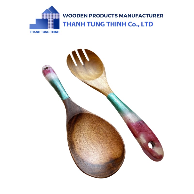 Wooden Wonder in Every Bite Explore the Artistry of Our Epoxy Spoon Collection