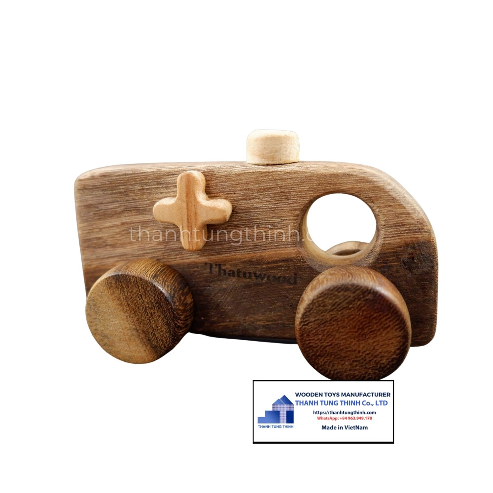 Wooden Toys Manufacturer for Children in the Shape of Ambulance