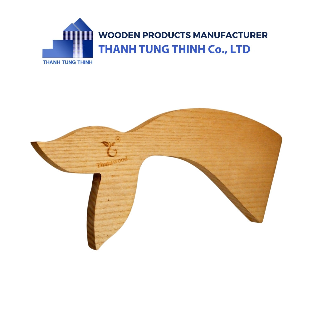Wholesaler Wooden Tray Unique fish tail shape design