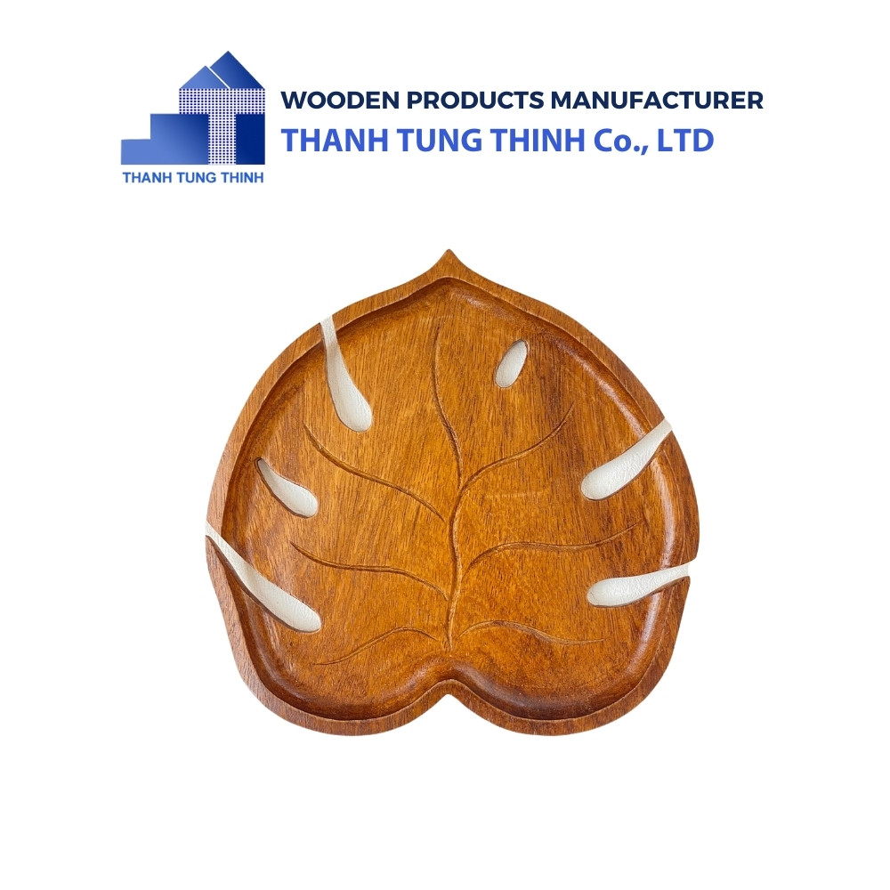 Breadfruit leaf Wooden Tray Manufacturer
