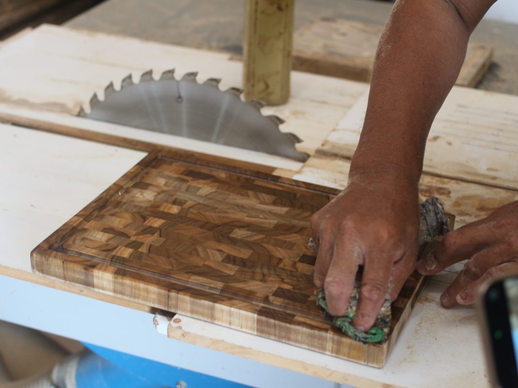 Wooden Cooking Board - Processing