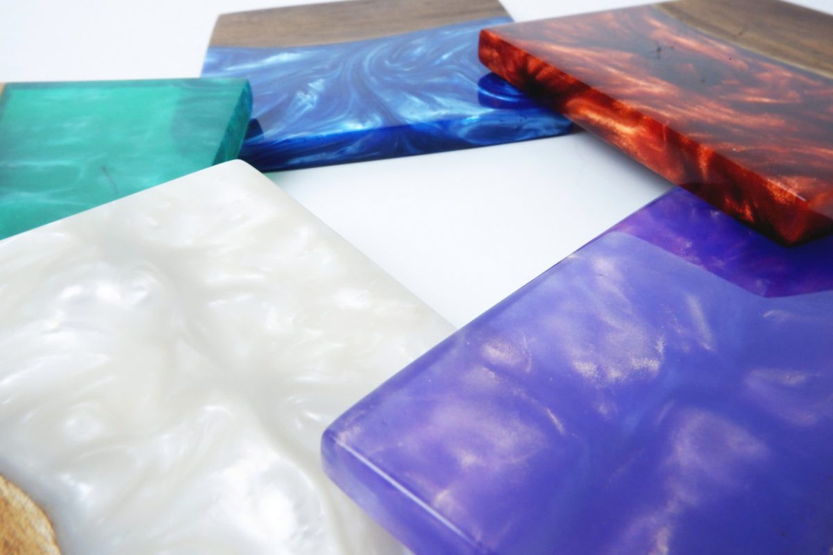 Epoxy coaster set