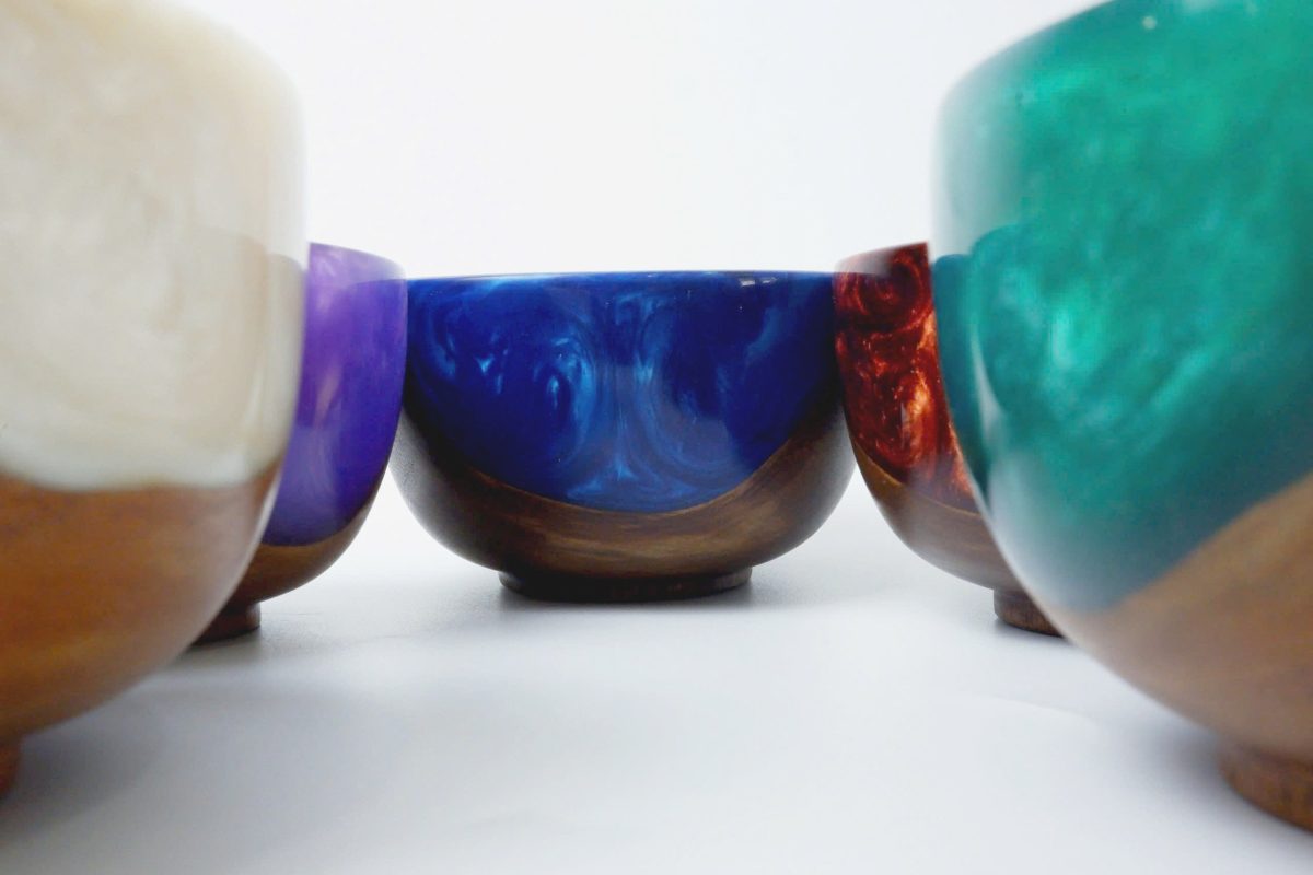 Epoxy bowls