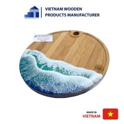 Round Epoxy Cutting Board with Hanging Hole