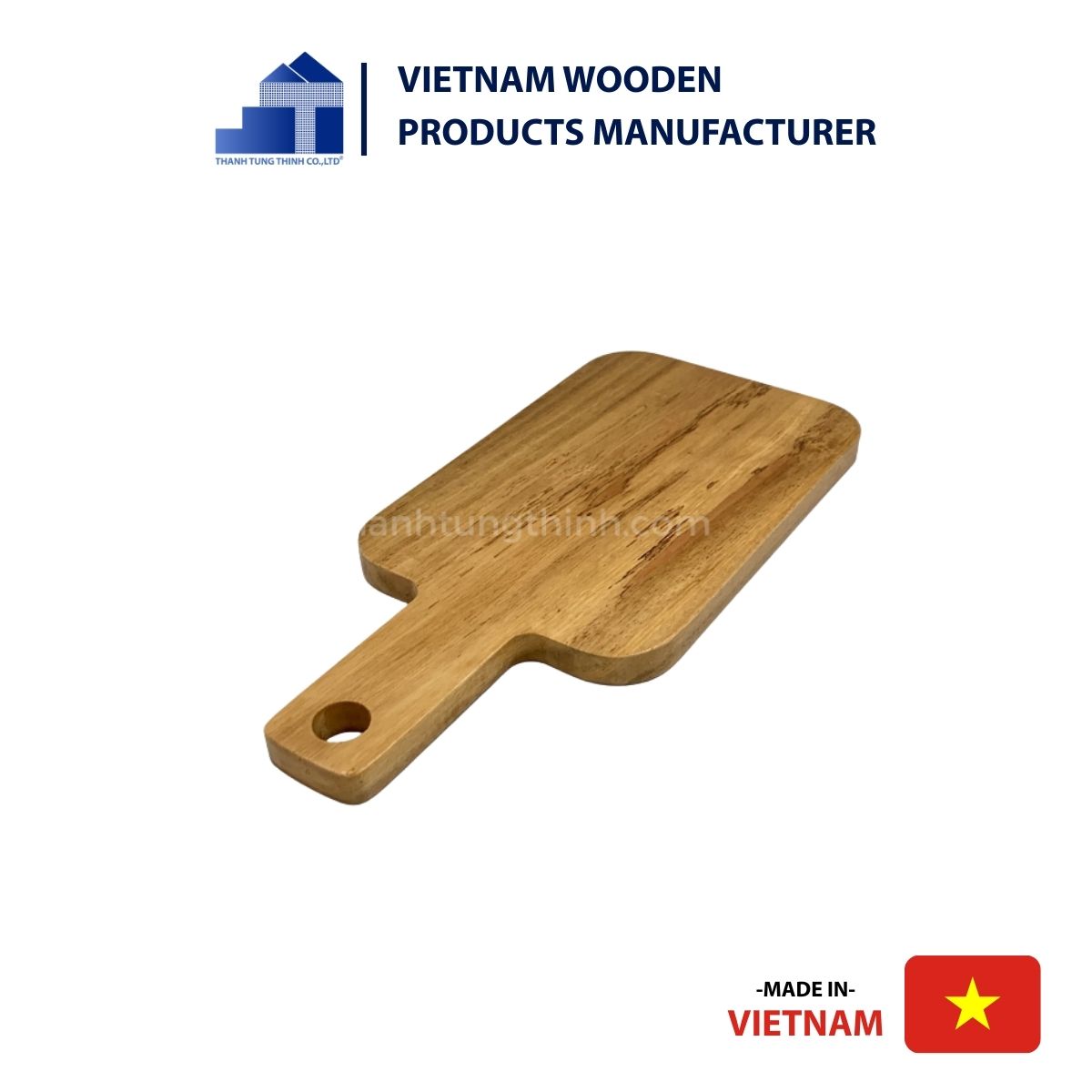 Wooden Tray with Handle Style