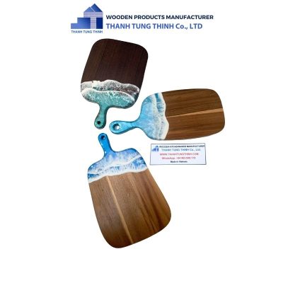 Clear Carvings Epoxy Cutting Board