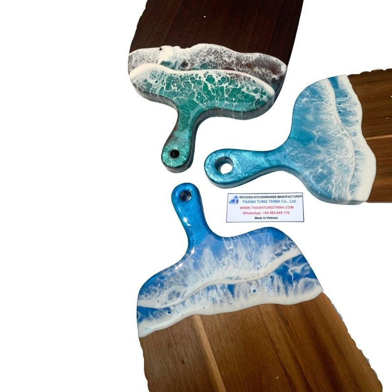 Clear Carvings Epoxy Cutting Board