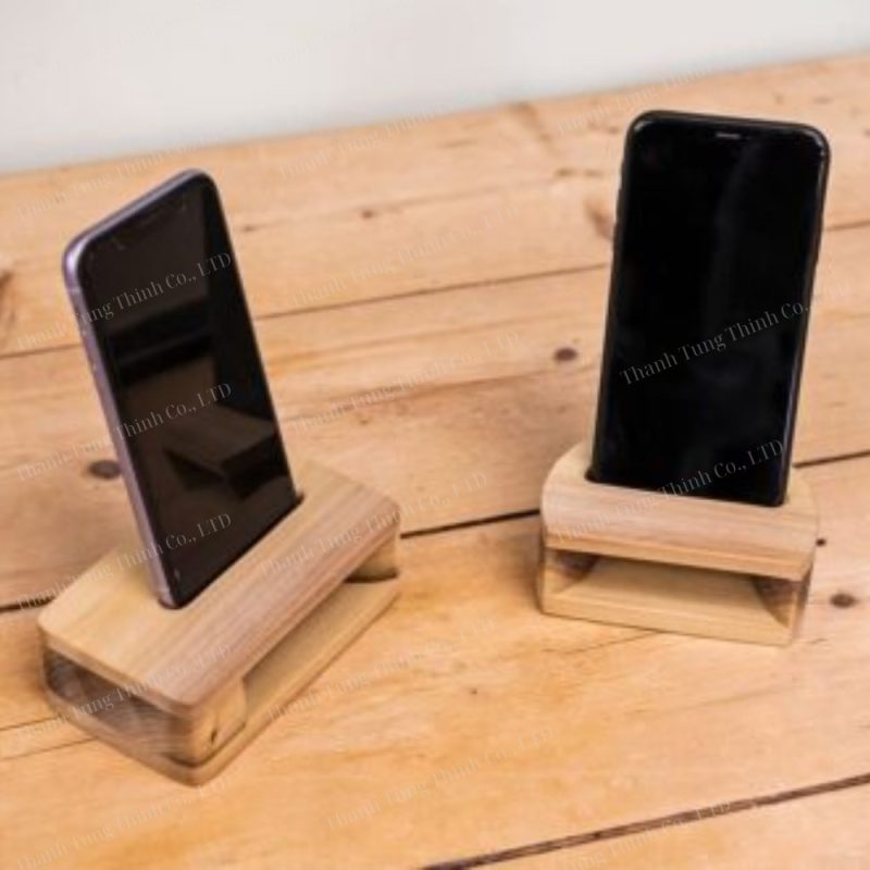 Wooden cellphone stand