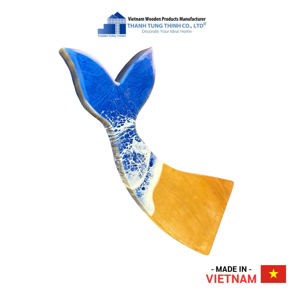 Mermaid Tail Epoxy Wood Tray Thanh Tung Thinh | 01