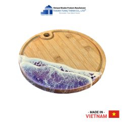 Round Epoxy Cutting Board with Hanging Hole  Thanh Tung Thinh