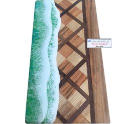 Culinary fusion epoxy cutting board