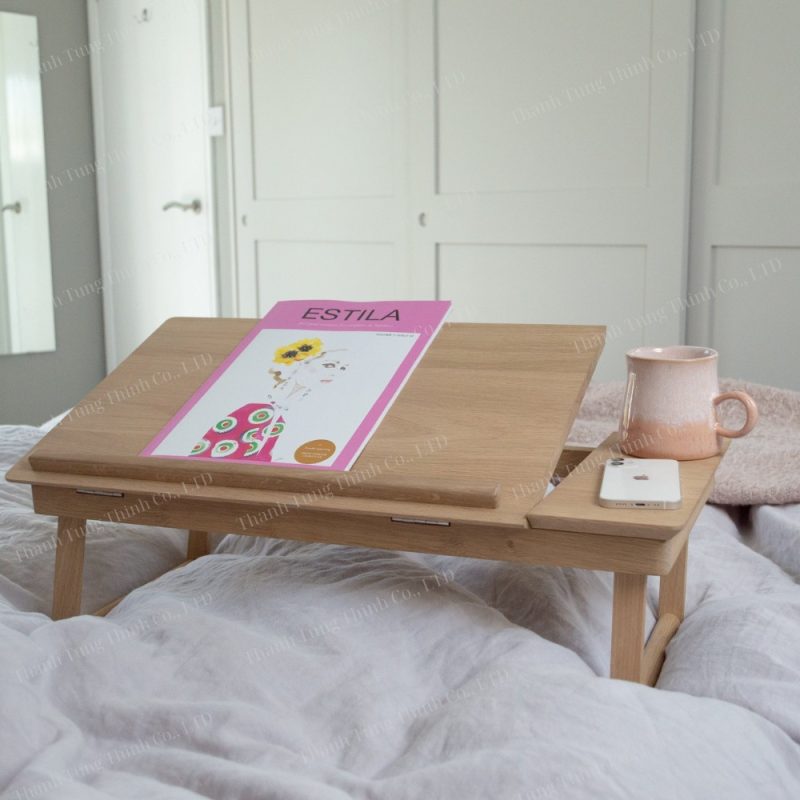 Wooden laptop table