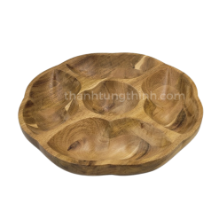 115 compartment wooden flower tray