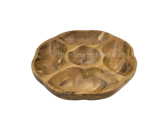 115 compartment wooden flower tray