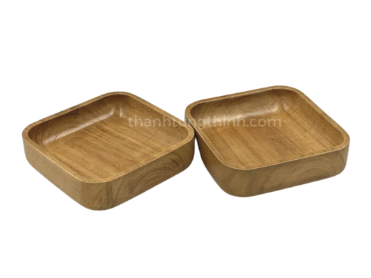 Graceful Square Wooden Tray 