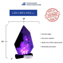 Alternative view of Gorgeous Wooden Universe Epoxy Lamp