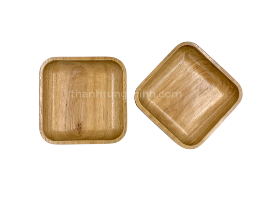 Graceful Square Wooden Tray 