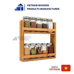 2 Tier wooden spice racks to organize your cabinet