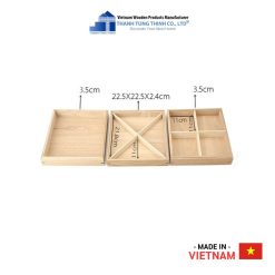 4-Compartments Wooden Candies Box Thanh Tung Thinh | 04