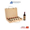 6 Bottle Wooden Wine Box with Snap-on Lid Design Thanh Tung Thinh