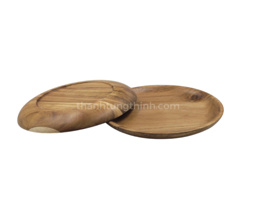 Handcrafted Round Wooden Tray