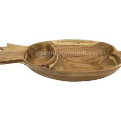 8pineapple shaped wooden tray