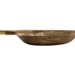 Alternative view of Tropical Pineapple-Shaped Wooden Tray